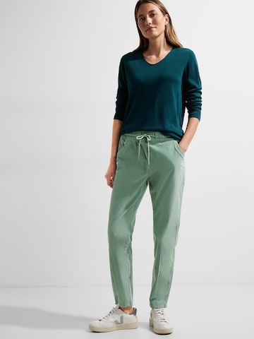 CECIL Slim fit Pants 'Tracey' in Green