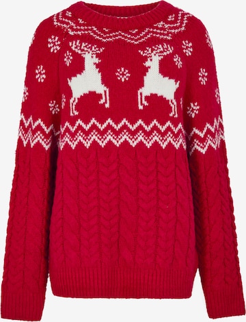 Pull-over ' ' Apricot en rouge : devant