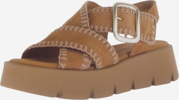 GABOR Sandale in Braun: Vorderseite