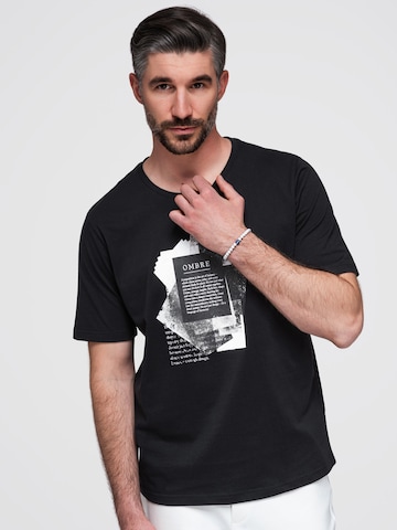 Ombre Shirt in Zwart
