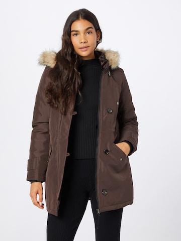 VERO MODA - Parka de inverno 'Storm' em castanho: frente