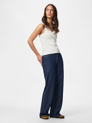 PIECES Wide leg Jeans 'PCSilke' in Blue