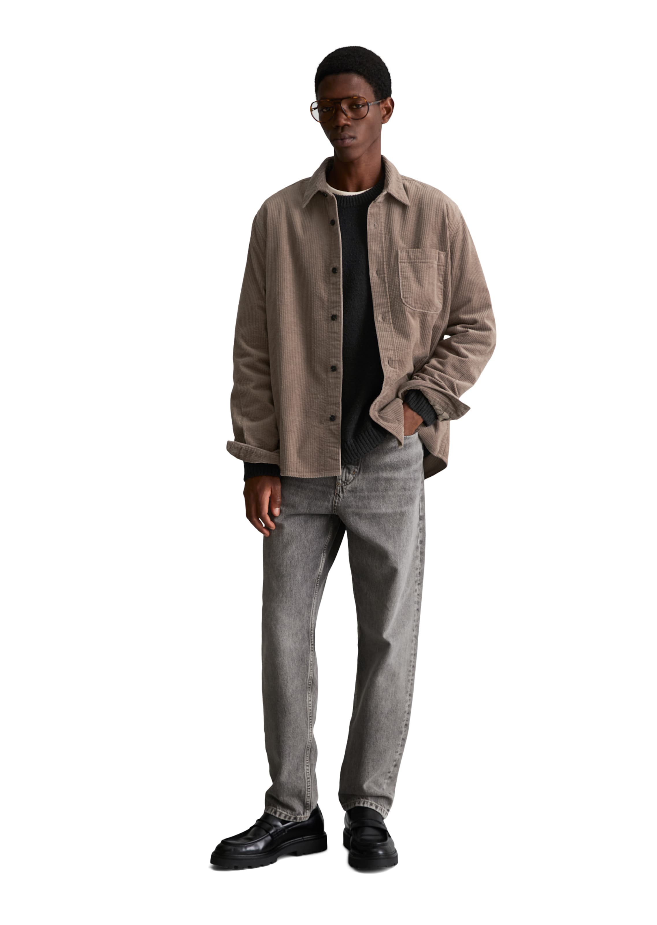 Marc O'Polo DENIM Comfort fit Overhemd in Bruin