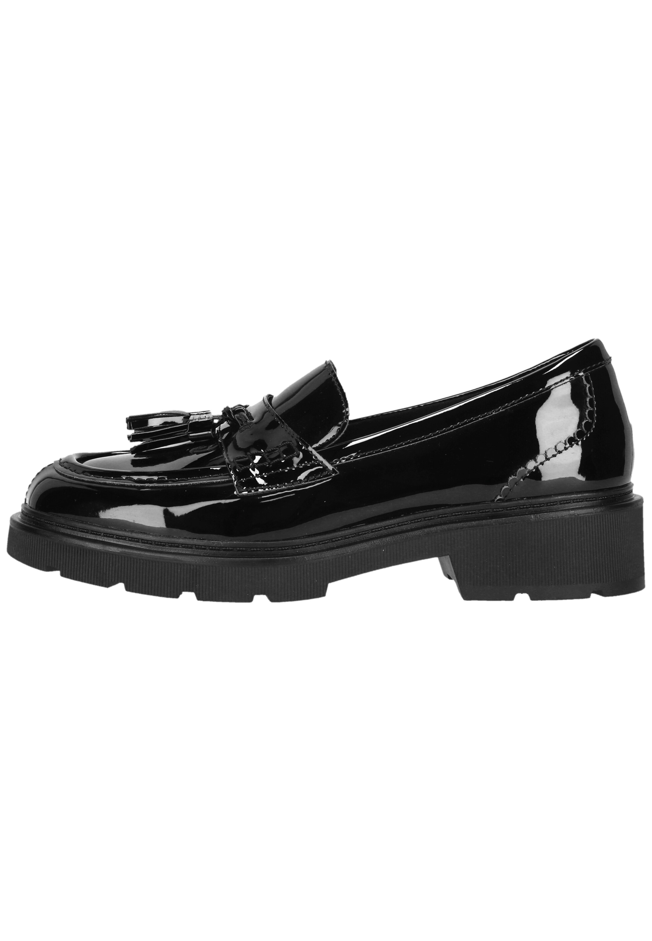 CLARKS Instappers 'Lauryl Tassel' in Zwart