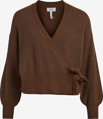 Cardigan 'Malena' OBJECT en marron : devant