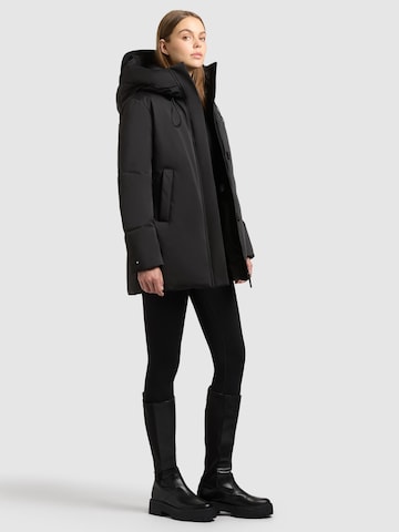 khujo Wintermantel 'Allap' in Schwarz