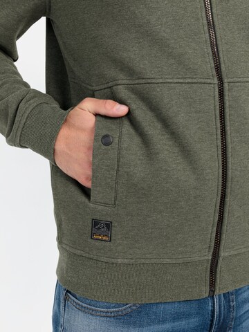 CAMEL ACTIVE Sweatjacke in Grün