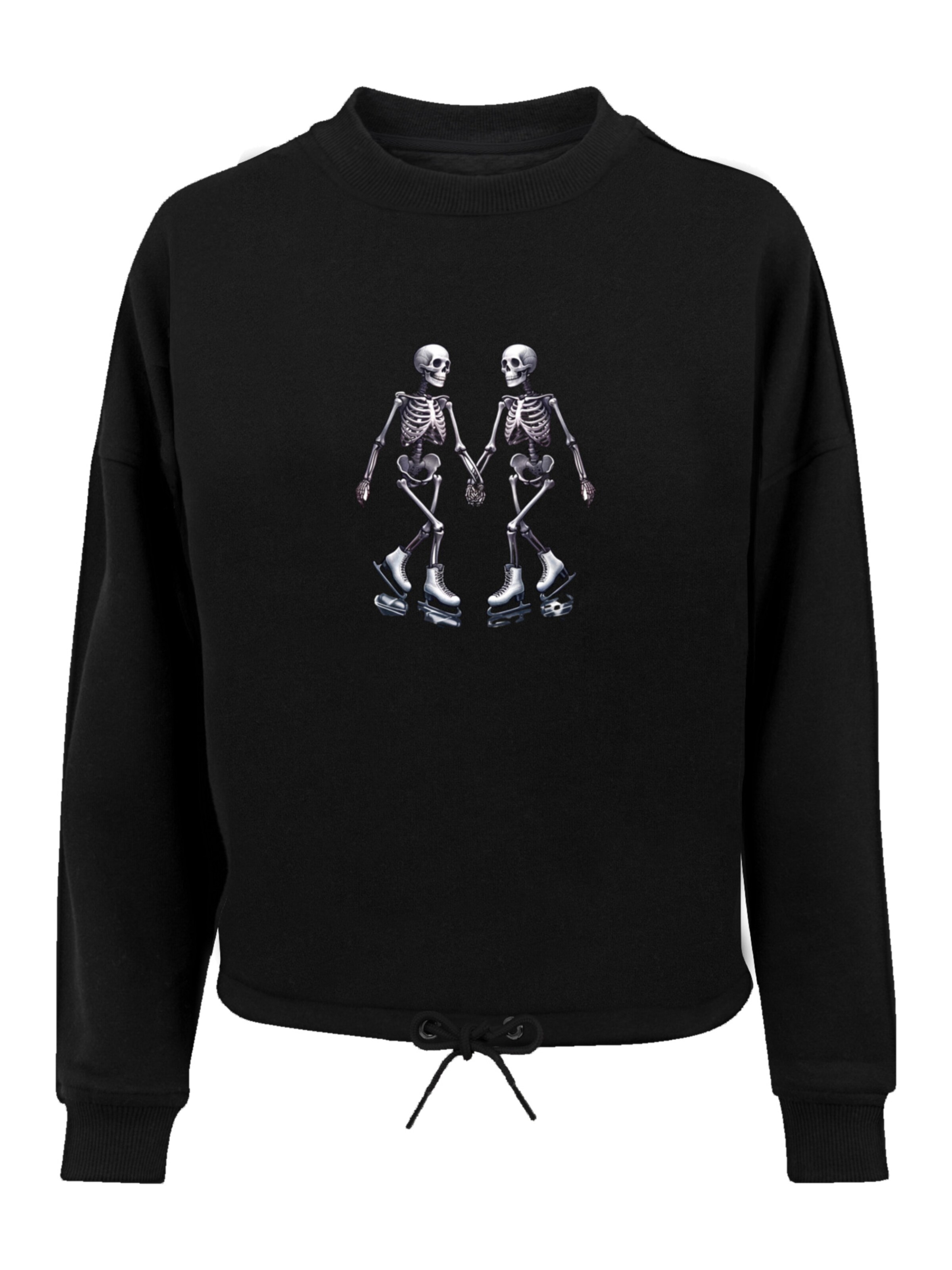 F4NT4STIC Sweatshirt in Zwart: voorkant