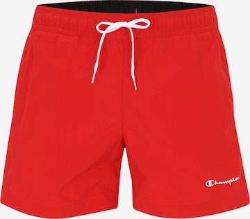 Champion Authentic Athletic Apparel Badeshorts in Rot: Vorderseite