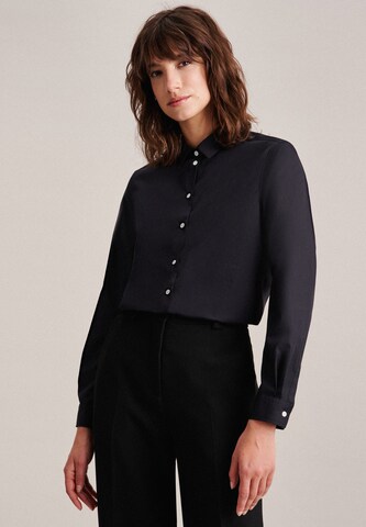 SEIDENSTICKER Blouse ' Schwarze Rose ' in Black: front