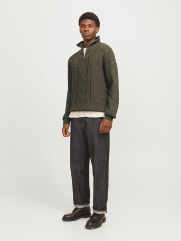 JACK & JONES Sweater 'JPRBLUNorth' in Green