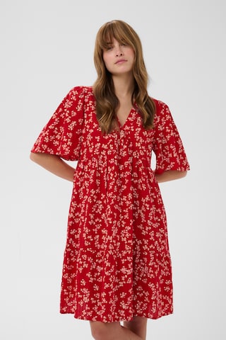 CULTURE - Vestido 'CUPuglia Gally' em vermelho: frente