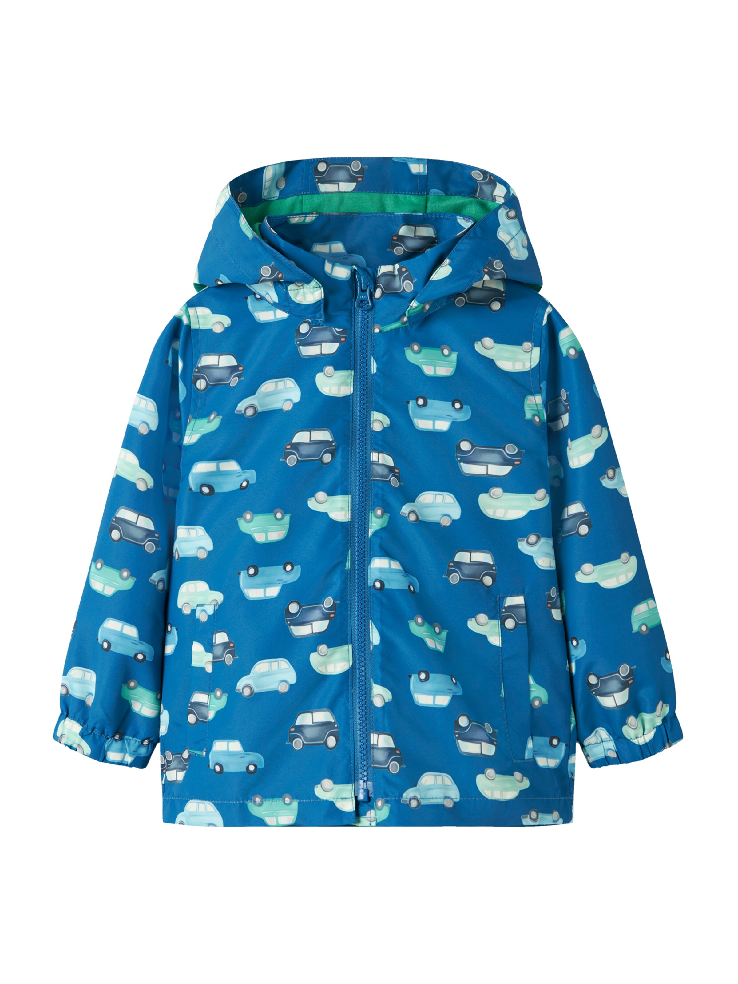 NAME IT Přechodná bunda 'NMMMAX' – modrá: přední strana