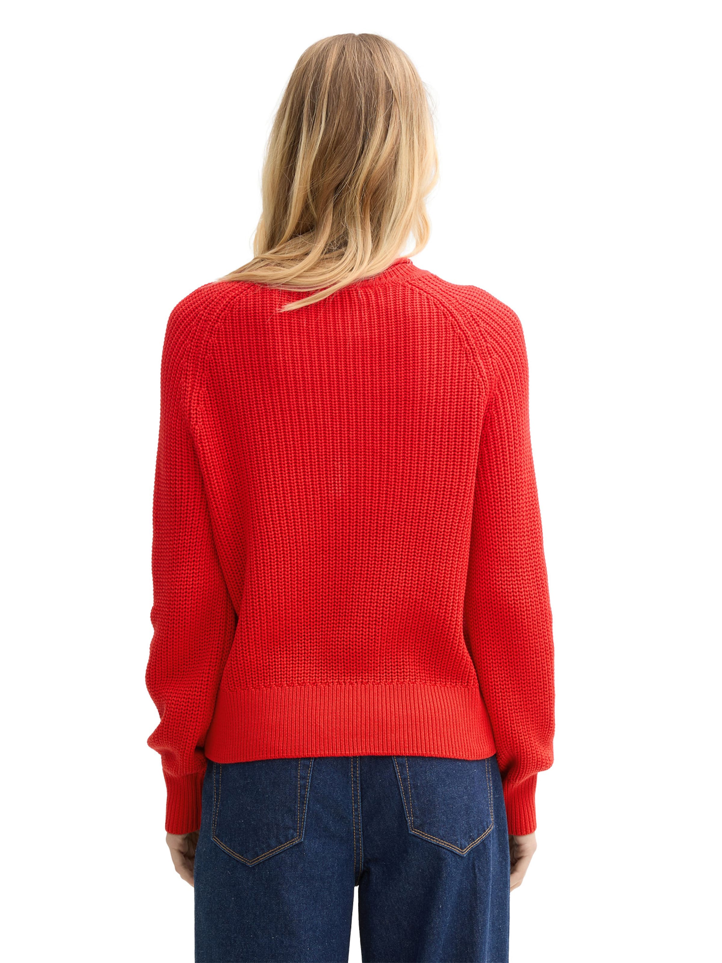 TOM TAILOR DENIM Kampsun, värv punane