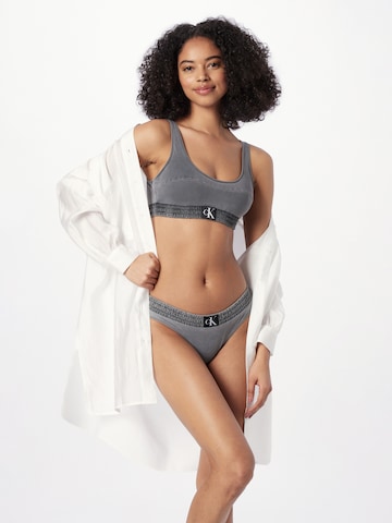 Calvin Klein Swimwear Bikinihose in Grau