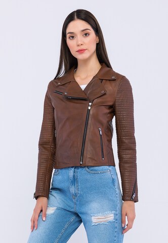 Giorgio di Mare Between-season jacket in Brown: front