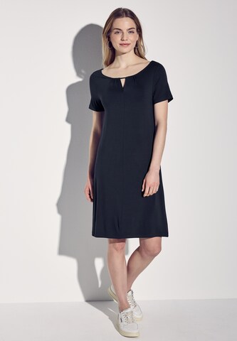 STREET ONE Jersey Kleid in Blau: Vorderseite