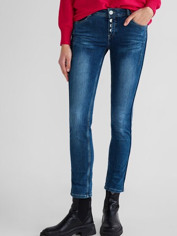 Coupe slim Jean 'Crissi' STREET ONE en bleu : devant