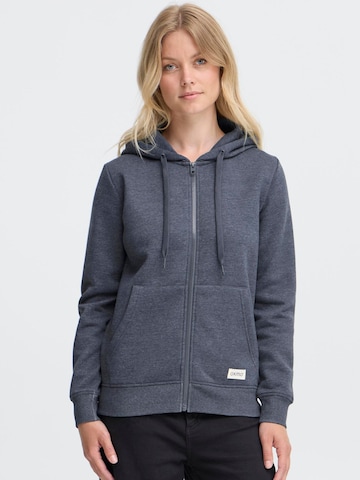 Oxmo Kapuzenfleecejacke ' OXKAREN ' in Blau