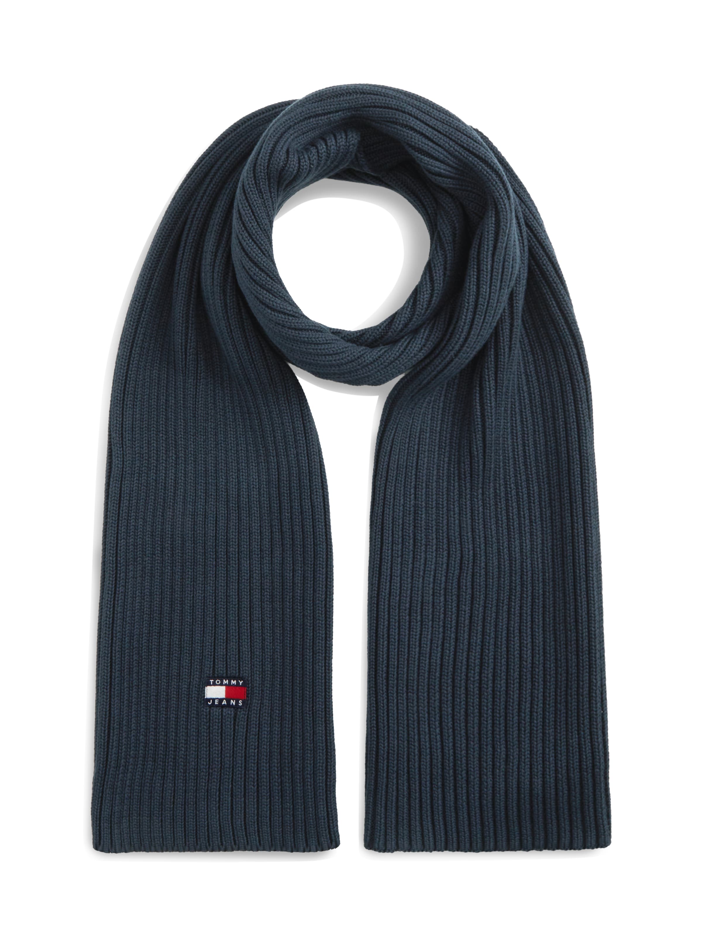 Tommy Jeans Schal 'HERITAGE' in Blau: Vorderseite