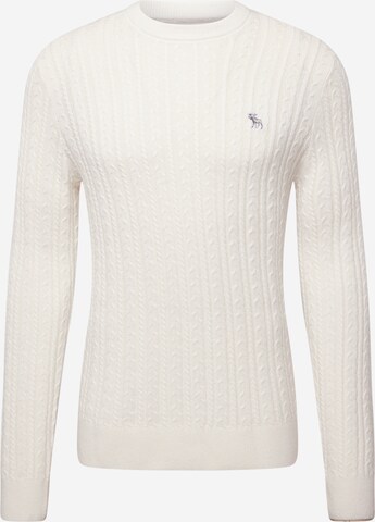 Pull-over 'HOLIDAY' Abercrombie & Fitch en beige : devant