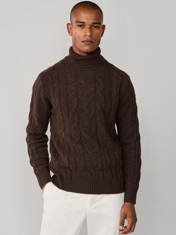 Hackett London Pullover in Braun: Vorderseite