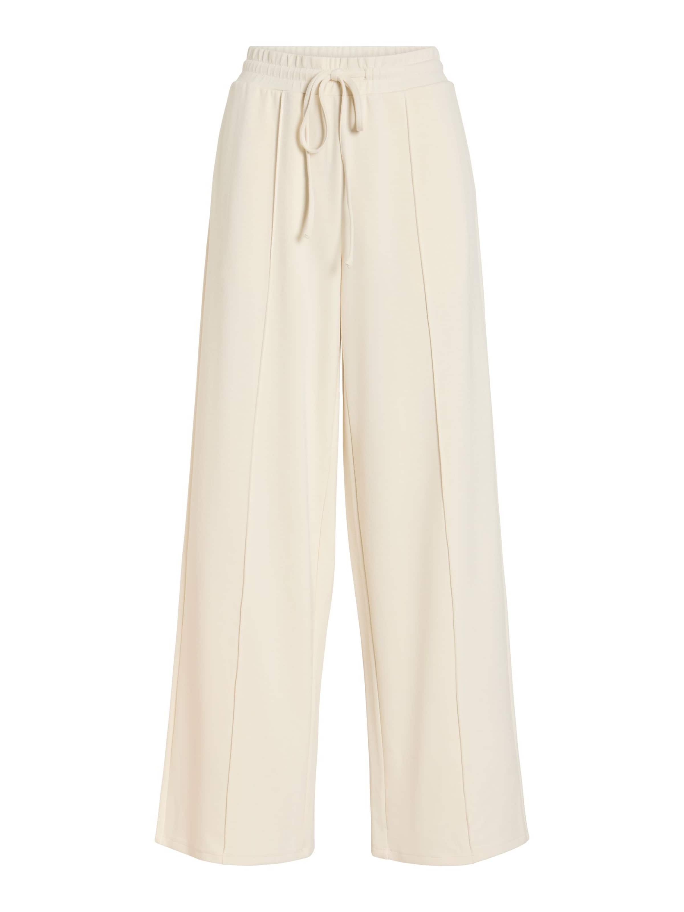 VILA Wide leg Broek 'VITelana' in Beige: voorkant