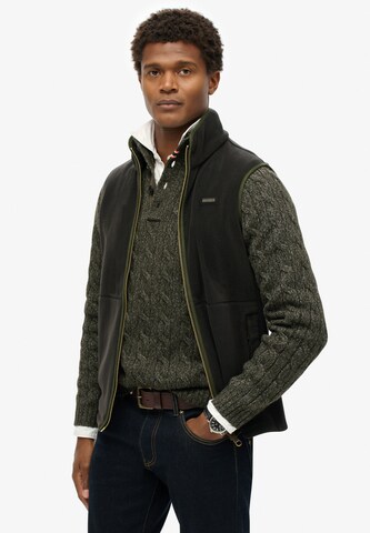 Superdry & Co Bodywarmer 'Estate' in Zwart: voorkant