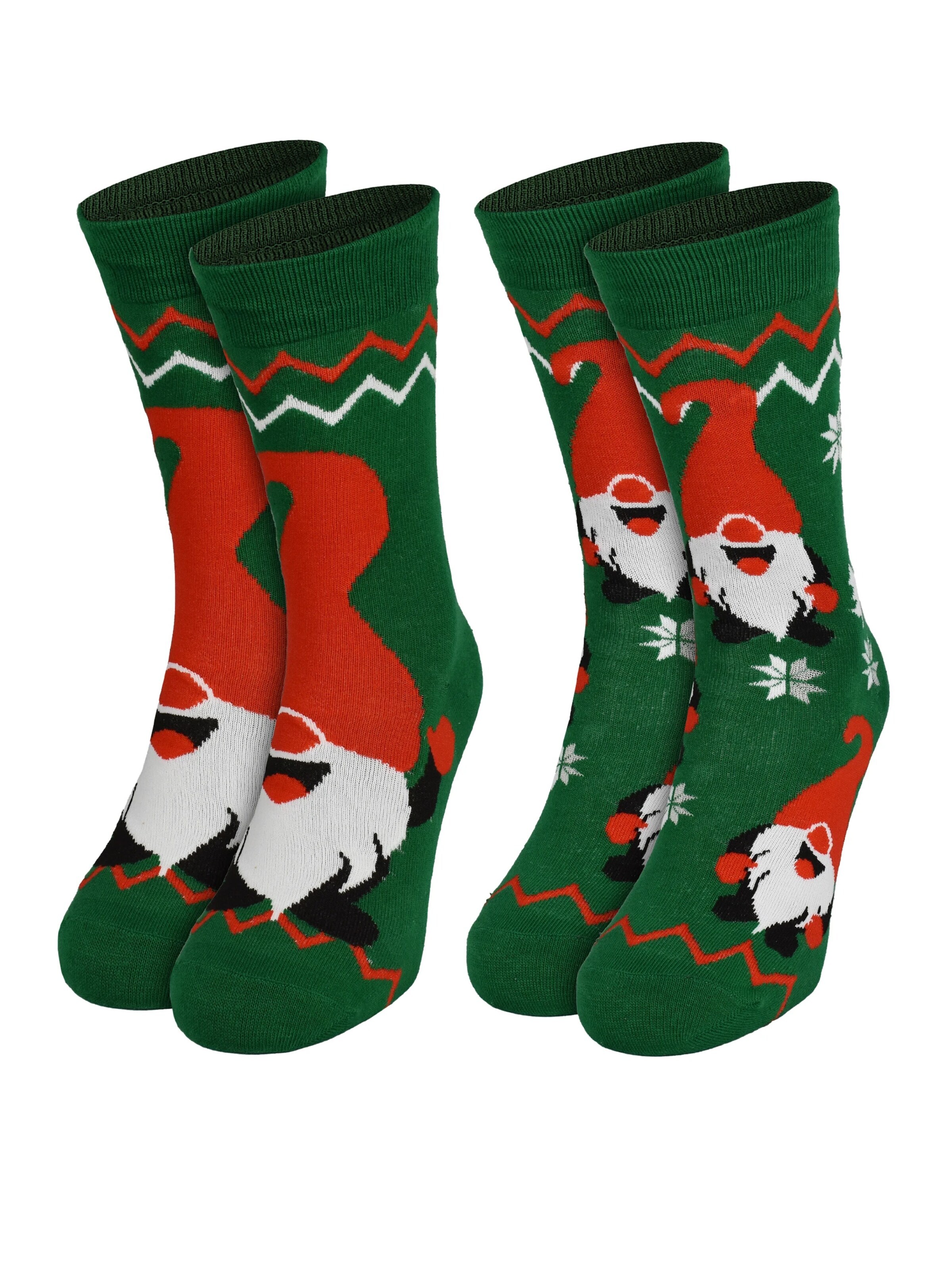 United Labels Socks 'Wichtel Weihnachtssocken' in Green: front