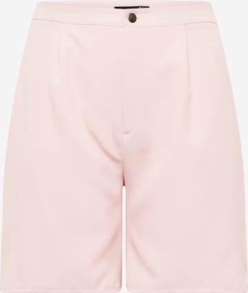 Missguided Plus Pants in Pink: front