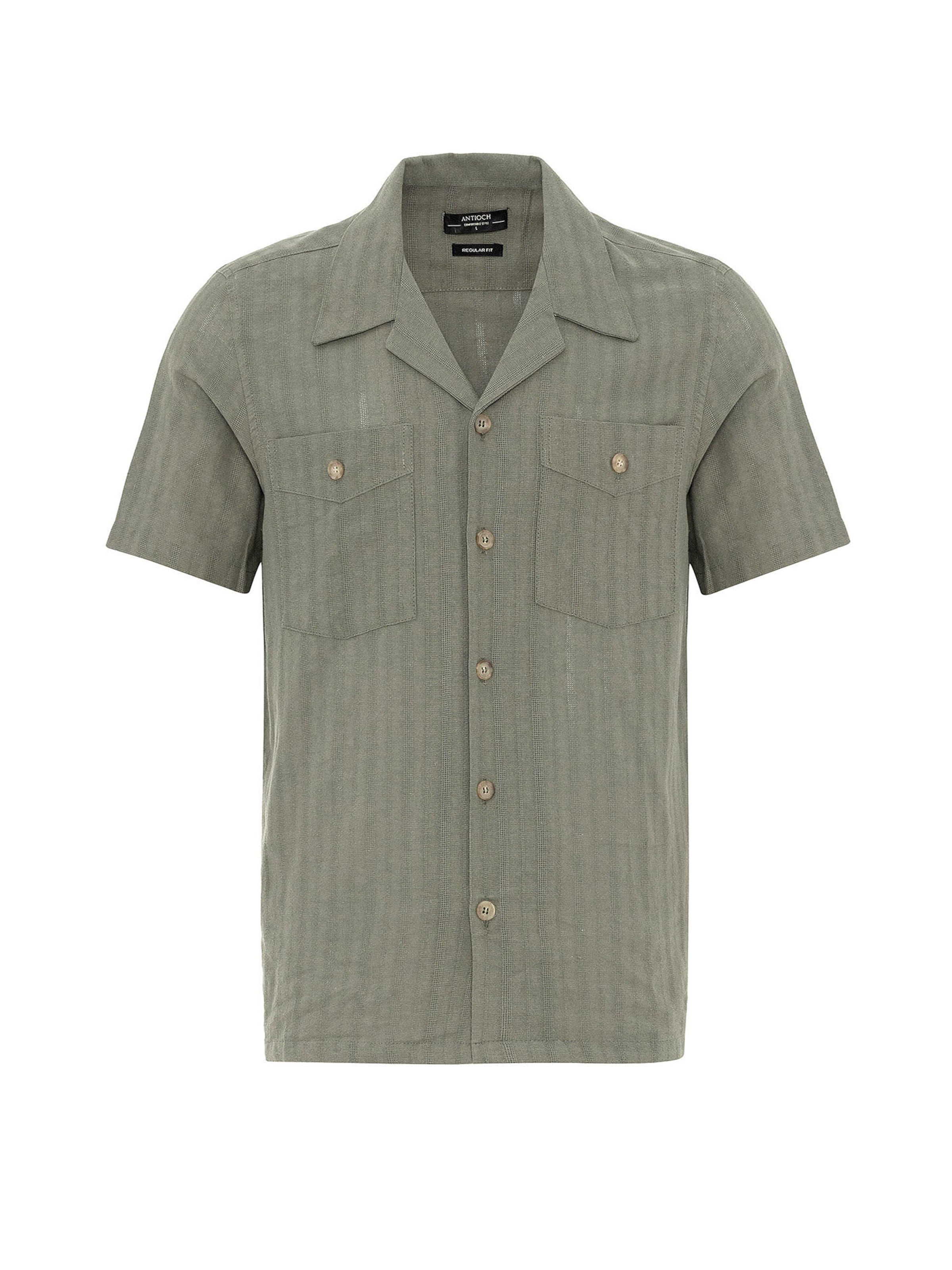 Antioch - Ajuste regular Camisa en verde: frente