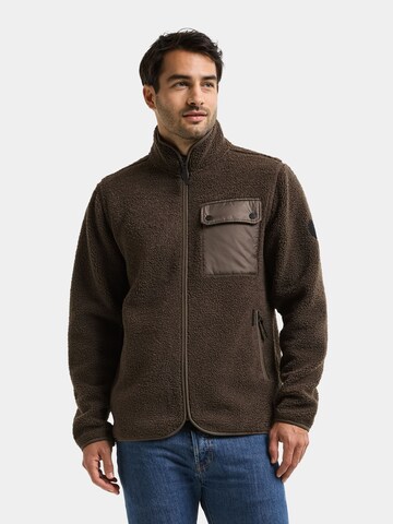 Didriksons Fleece jacket 'PETER' in Brown: front