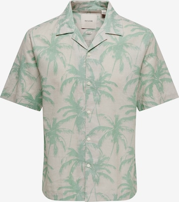 Only & Sons Regular fit Overhemd 'ONSCAIDEN' in Grijs: voorkant