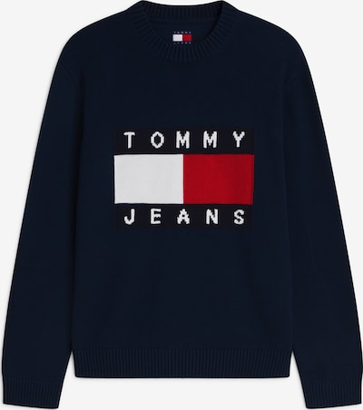 Tommy Jeans Pulover u tamno plava / crvena / bijela, Pregled proizvoda