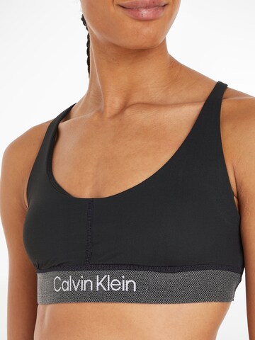 Calvin Klein Sport Korzet Športová podprsenka - Čierna