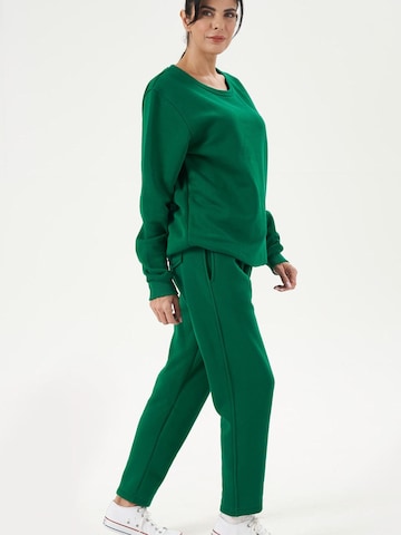 LOUIS LECLER Slimfit Broek 'Elise' in Groen