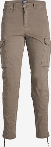 JACK & JONES - Pantalón cargo 'Ace Tucker' en gris: frente