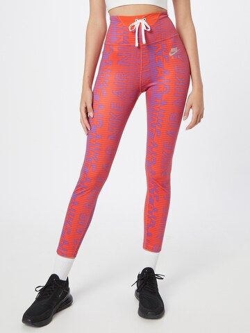 NIKE Skinny Sportsbukse 'Epic Fast' i oransje: forside