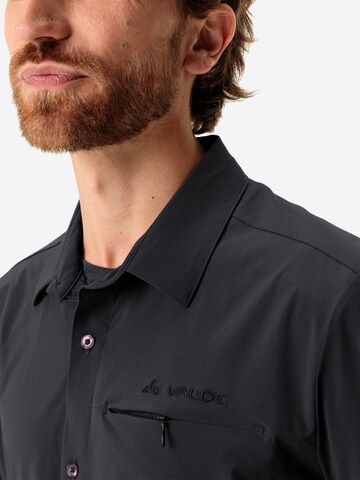 VAUDE Regular fit Functioneel overhemd 'Farley' in Zwart