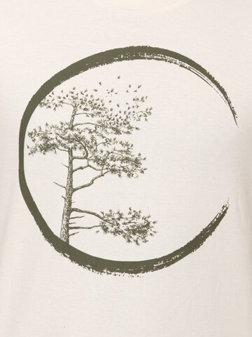T-Shirt 'Organic Fairwear Shirt Men Natural Raw Circle' Life-Tree en blanc
