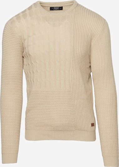 KOROSHI Pullover em creme / castanho, Vista do artigo