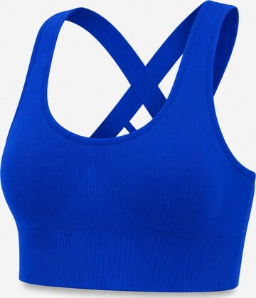 AOTTORI Bustier Sport-BH in Blau: Vorderseite