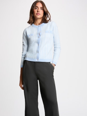 Morgan Gebreid vest '261-MIRES' in Blauw: voorkant