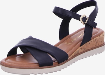 TAMARIS Sandals in Blue: front