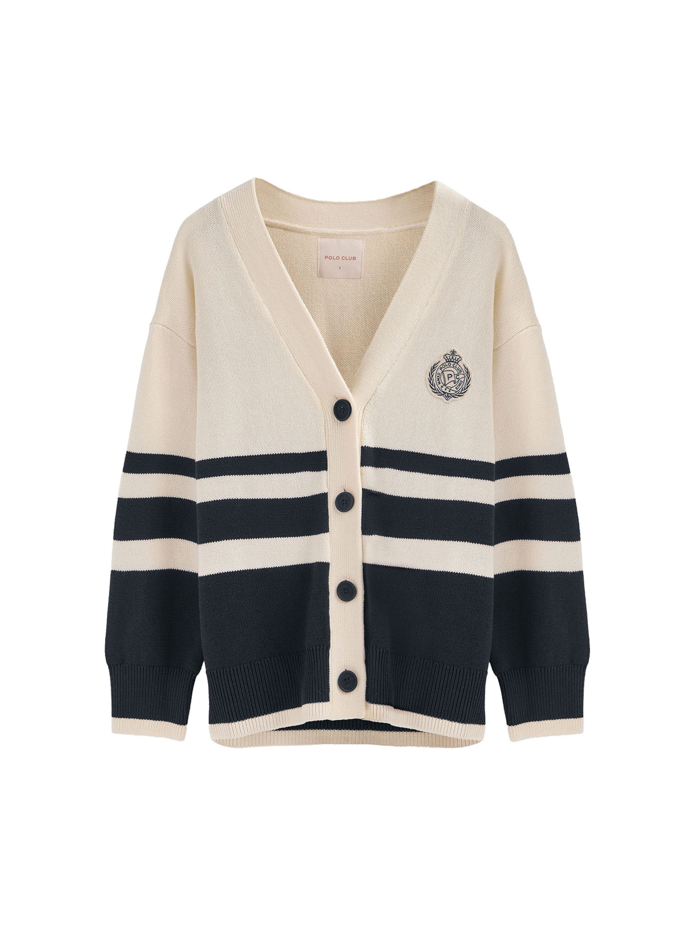 Polo Club Strickjacke in Beige: Vorderseite