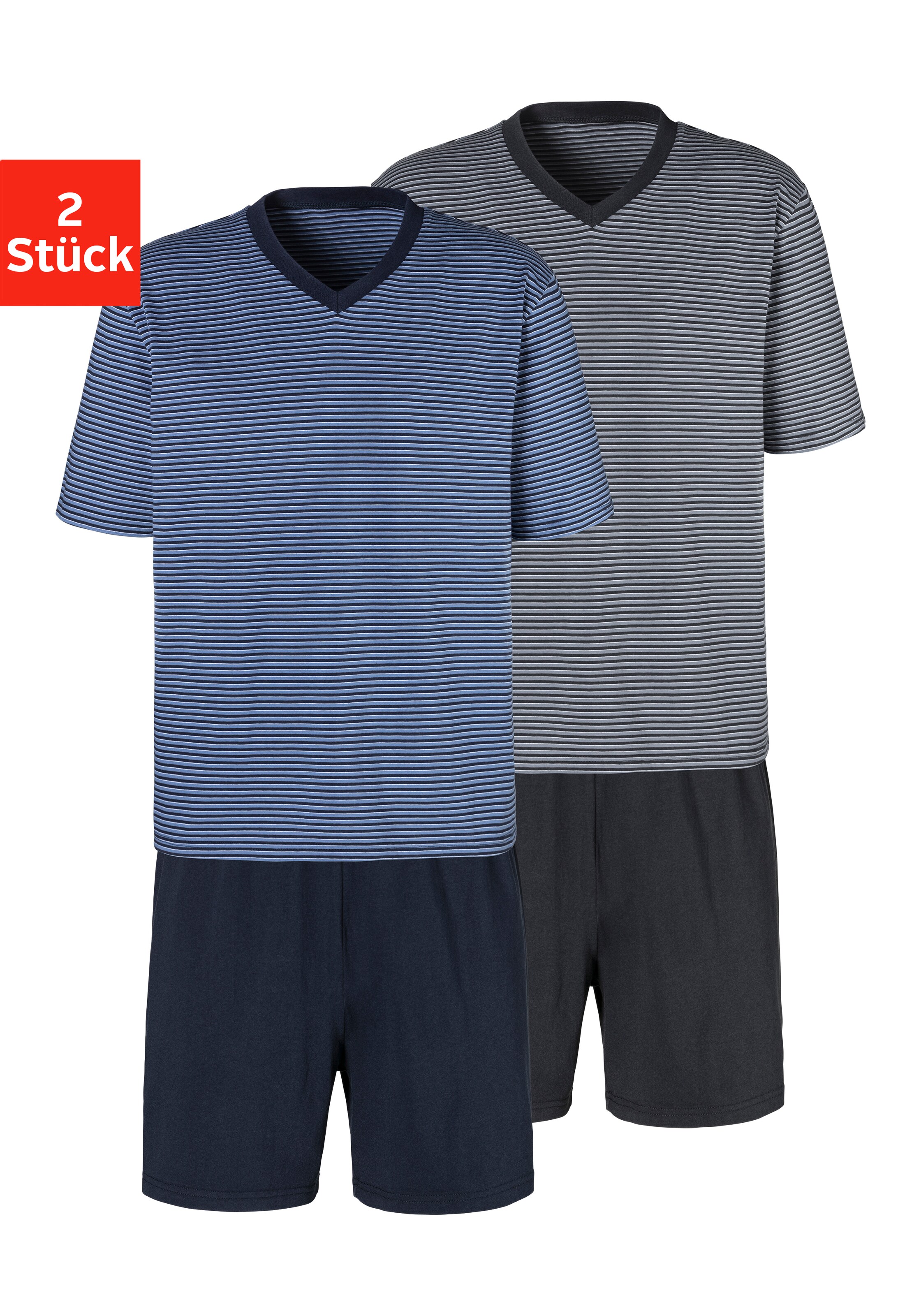 LE JOGGER Pyjama in Blau: Vorderseite