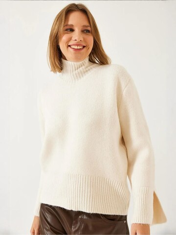 Bianco Lucci Pullover in Weiß: Vorderseite