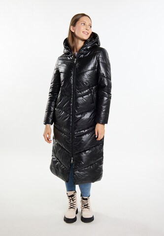 MYMO Χειμερινό παλτό 'Biany' σε μαύρο