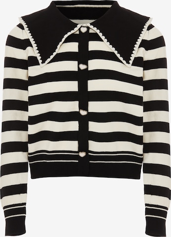 NAEMI - Casaco de malha em preto: frente