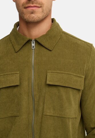 INDICODE JEANS Regular fit Overhemd 'Nemoto' in Groen